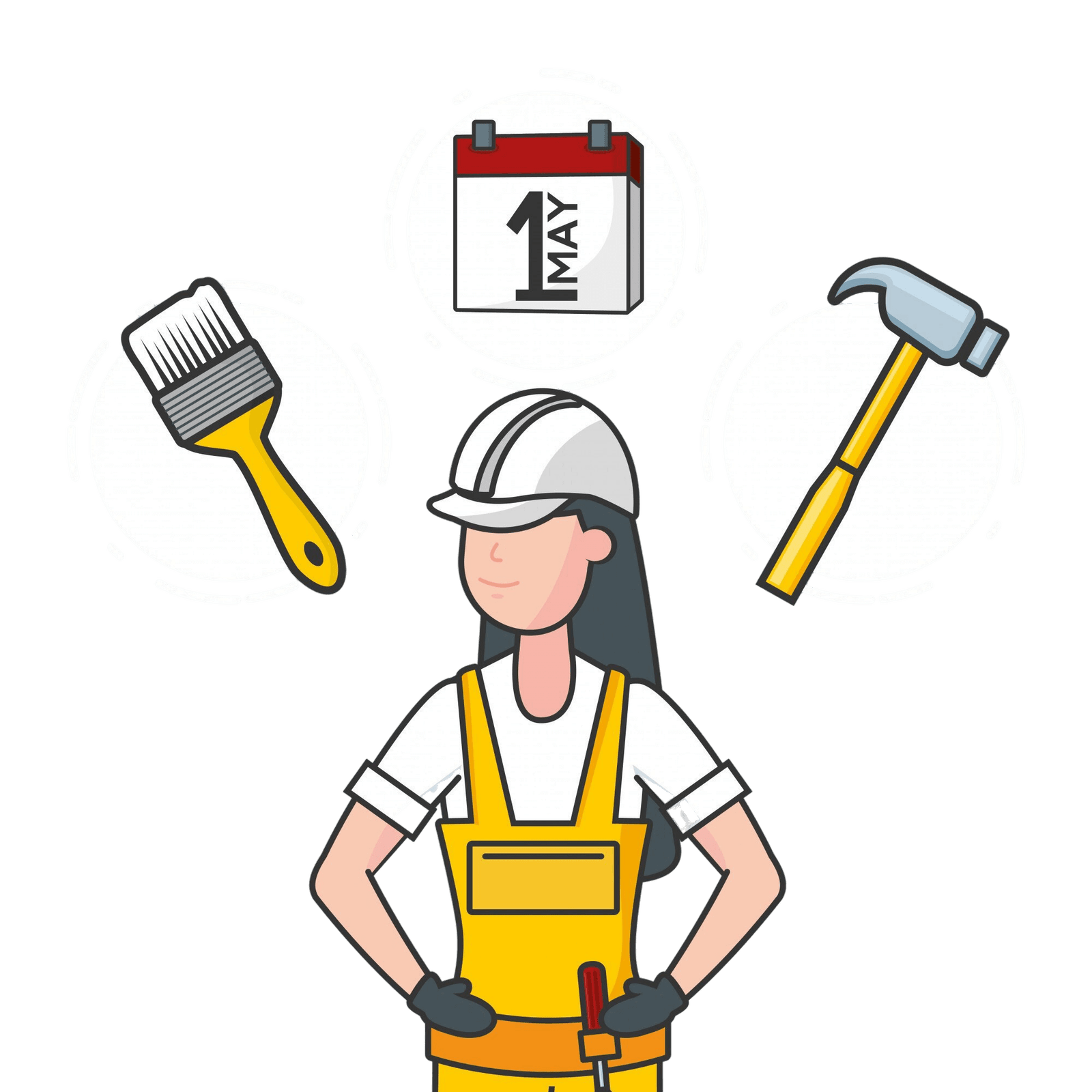 laborer with construction objects illustration (1)